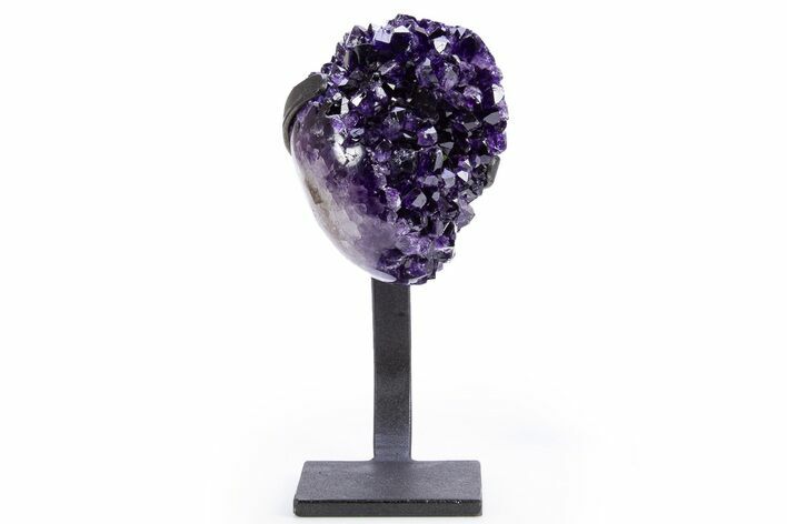 Amethyst Geode With Metal Stand - Uruguay #306861